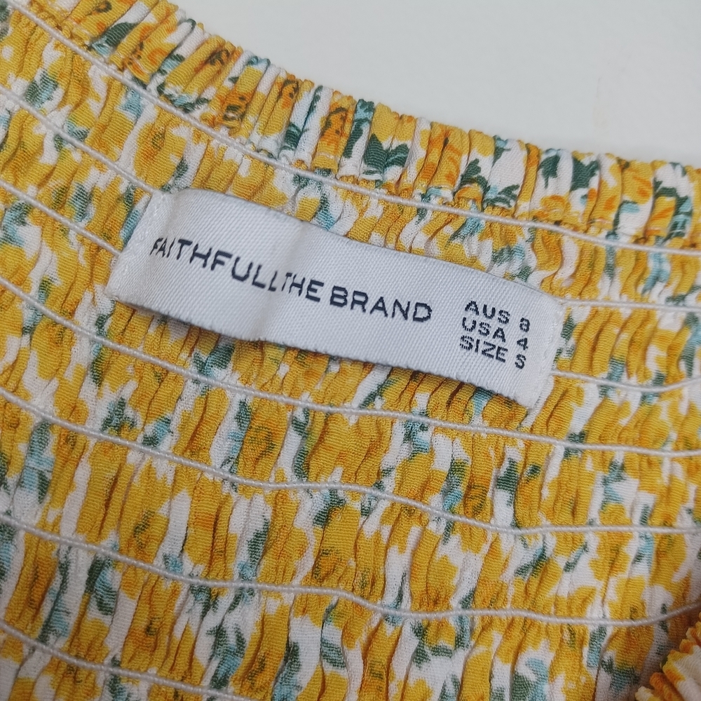Faithfull the Brand Yellow Floral Jumpsuit - Picture 8 of 16